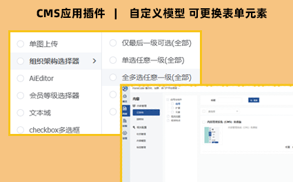 基于非可框架内容管理系统